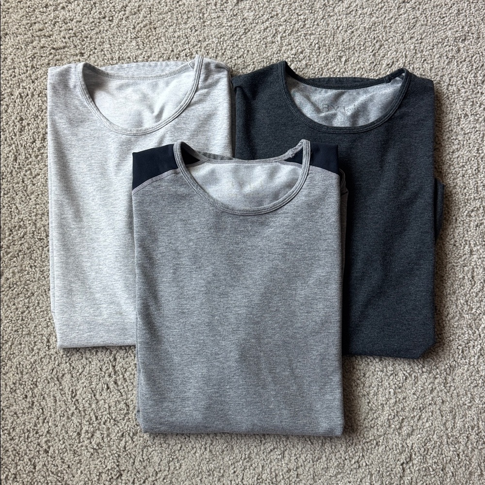 BYLT Basics Lux Drop-Cut Bundle(3) Navy/Gray, Gray, Dark Gray, Men’s Size M